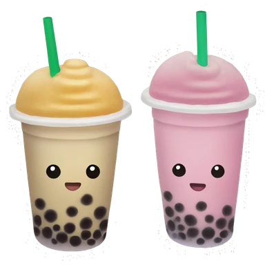 Bubble tea sticker