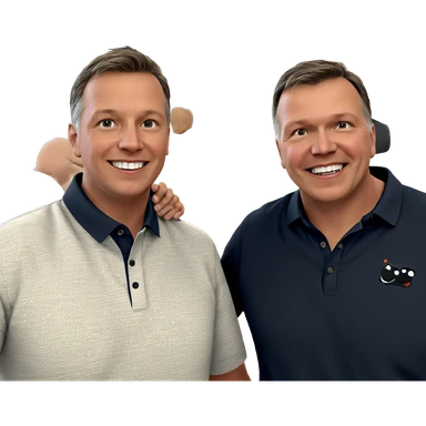 boys enjoying friendship moment sticker