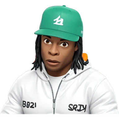 cool guy in white jacket sticker