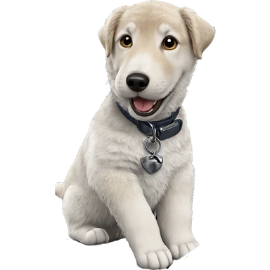 dog in car interior sticker