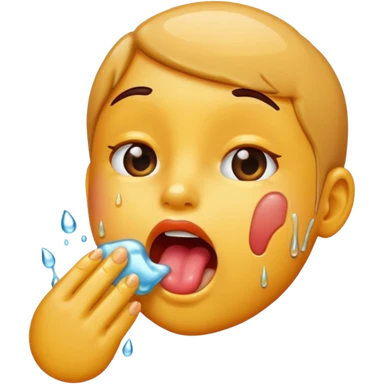Licking sticker