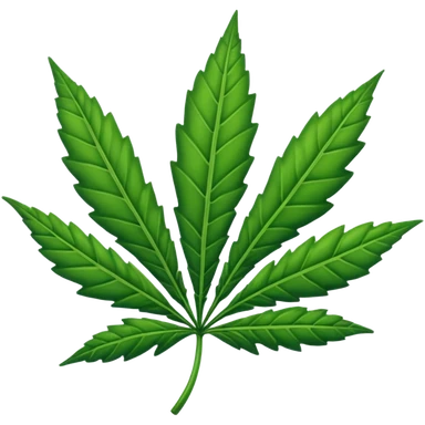 Ganja leaf sticker