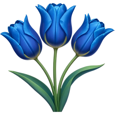 Tulipanes azules 
 sticker