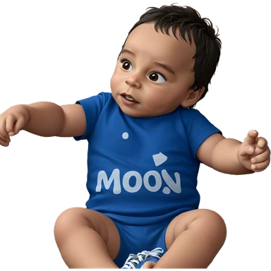 young boy in blue shirt sticker