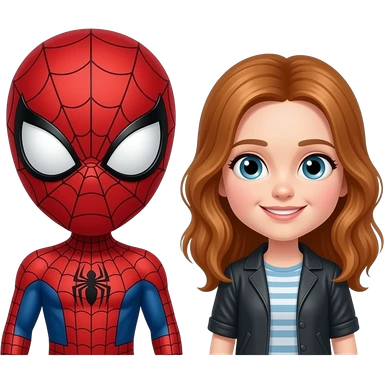 spider man and the hermion granger sticker