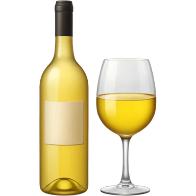 Yellow wine bottle  sticker