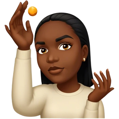 She throws a stone at someone sticker