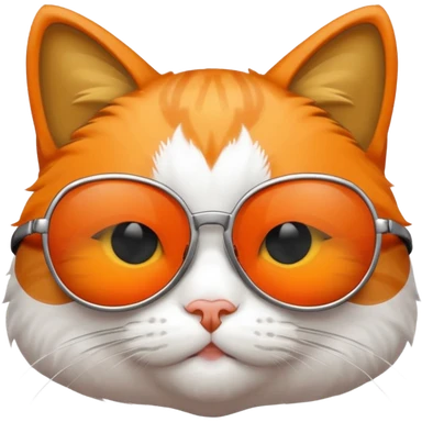 Cat with sunglasses sticker