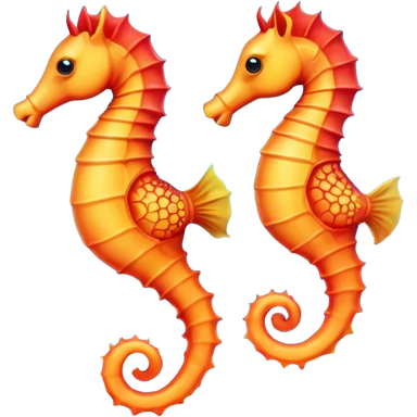 Seahorses chilling sticker