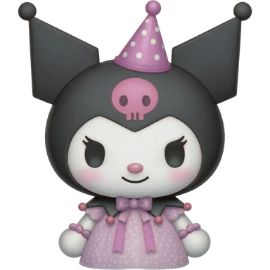 Kuromi sanrio characters party sticker