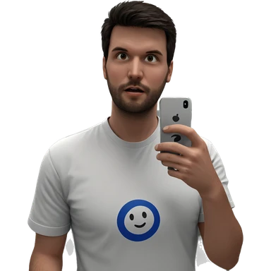 boy with phone indoors sticker