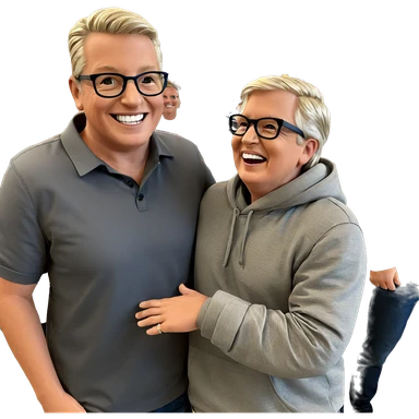 boys with style and smiles sticker