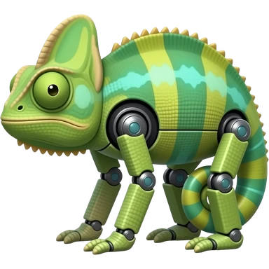 The chameleon robot sticker
