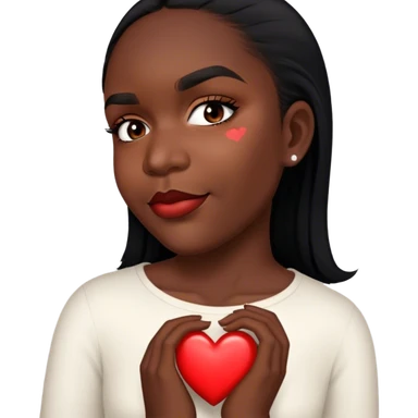 She give heart because she is Lovely  sticker