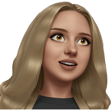 blonde girl portrait indoors meme sticker