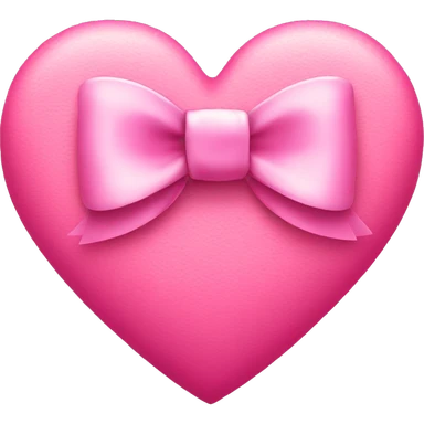 Pink heart with bow sticker