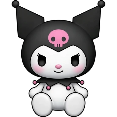 Kuromi sanrio characters "cute and bright" sticker