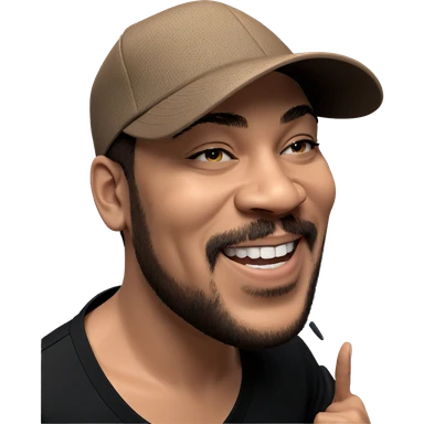 smiling boy in black shirt sticker