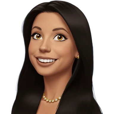 smiling girl with jewelry sticker