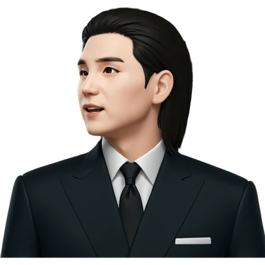 formal attire male portrait sticker