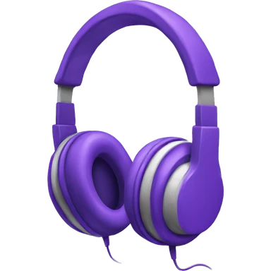 purple headphone sticker