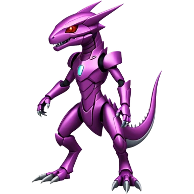 Cool Edgy Godly Futuristic Digimon-Fakemon-Genesect-Reptile full body sticker