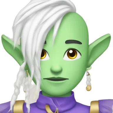 serious boy with earrings sticker