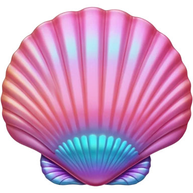 pink oceano shell sticker