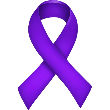 purple ribbon sticker
