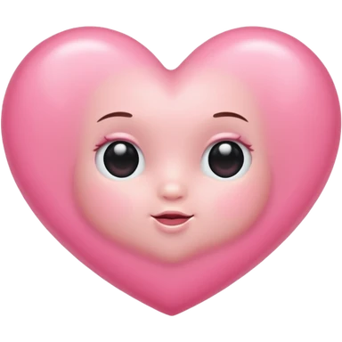 Baby pink heart  sticker