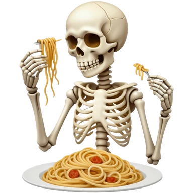 Skeleton wirh Spaghetti sticker