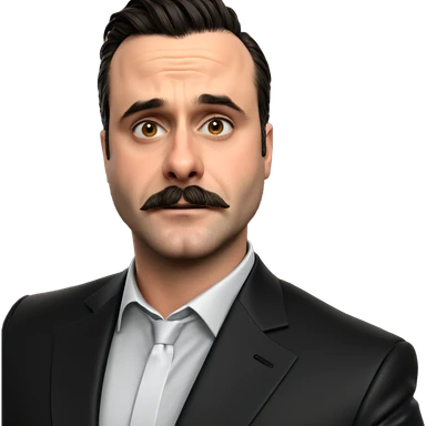 male model in formal attire sticker