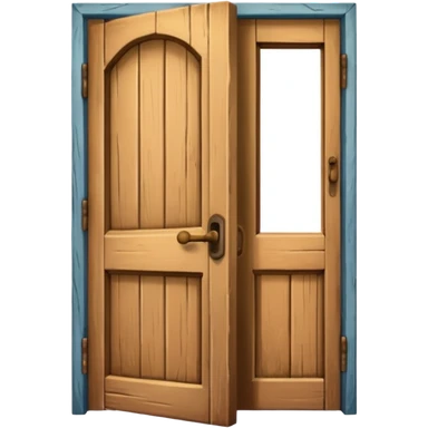 An door opening sticker