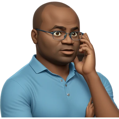 young man in blue shirt sticker