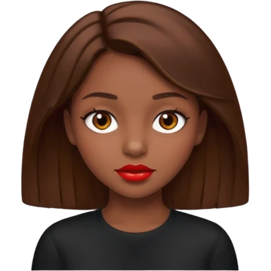 Chicas  morena pelo labios  ojos café  sticker