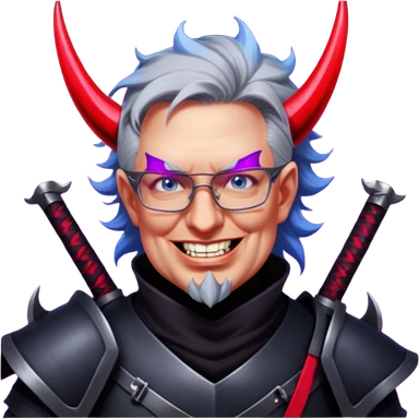 Demon-Horned Warrior sticker