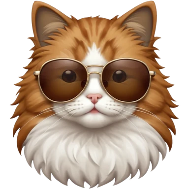Cat with sunglasses sticker