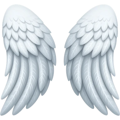 Wings horizontally down and wide sticker