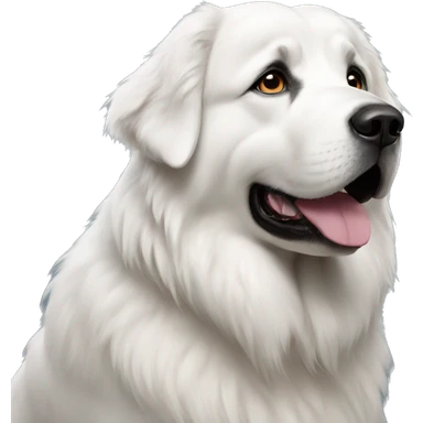 Great Pyrenees sitting sticker