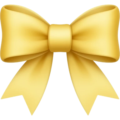 light yellow bow sticker