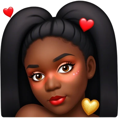 Is in love with a heart and glitter sticker