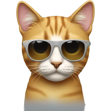 Cat with sunglasses sticker