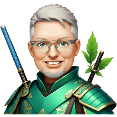 Emerald Samurai sticker