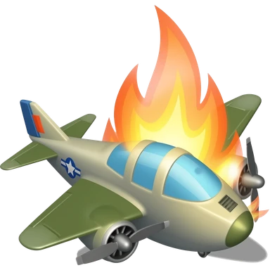 B17 with engine fire sticker