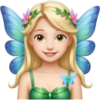Smile with fairy wings  sticker