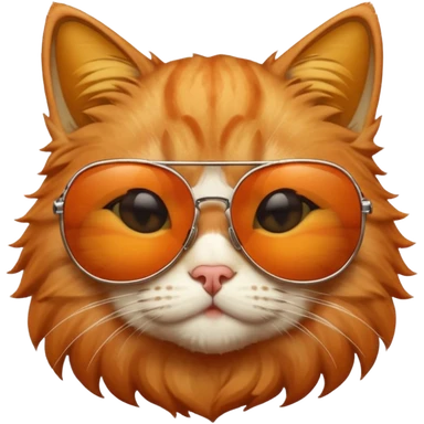 Cat with sunglasses sticker