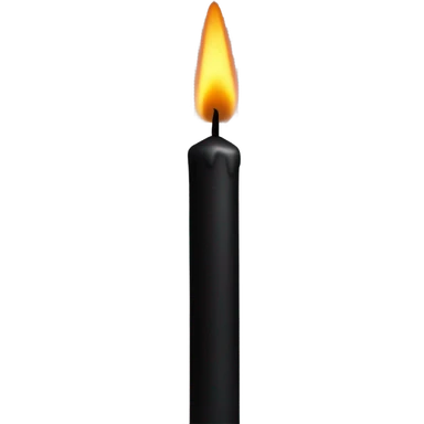 Black candle  sticker