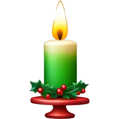 christmas candle sticker