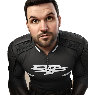 realistic portrait of a warrior sticker