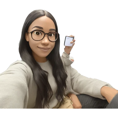 charming duo in casual wear sticker